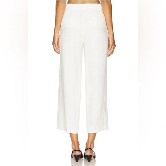 THEORY Relax Linen Blend Pull on Pants - Picture 3 of 5